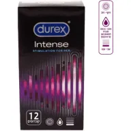 מארז קונדומים Durex Intense - סך הכל 12 יחידות