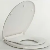 מושב אסלה טריקה שקטה עם מושב ילדים ZM מקבוצת חמת הפצה - צבע לבן