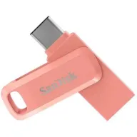 זיכרון נייד SanDisk Ultra Dual Drive Go USB 3.1 Type-C - דגם SDDDC3-128G-G46PC - נפח 128GB - צבע ורוד