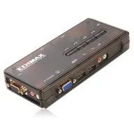 מתג Edimax 4 Port KVM Switch 350MHz High Bandwidth With USB And Audio Support EK-UAK4