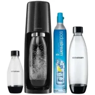 מכשיר סודה Sodastream SPIRIT Mega pack עם בקבוק של 0.5 ליטר ו-2 בקבוקי 1 ליטר - צבע שחור