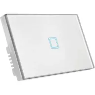 מפסק תאורה Wi-Fi חכם תחת הטיח Semicom - מתג אחד - זכוכית לבנה