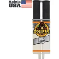 דבק אפוקסי 25 מ''ל 5 דקות Gorilla Glue Epoxy  3300 PSI - צבע שקוף