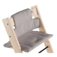 כרית ריפוד ועיצוב מ-100% כותנה אורגנית לכיסא אוכל Stokke Tripp Trapp - צבע אפור