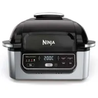 מציאון ועודפים - גריל חשמלי Ninja Foodi Health Grill & Air Fryer AG301EU - שנה אחריות על ידי חשמל שלום