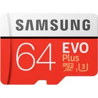 כרטיס זיכרון Samsung EVO Plus Micro SDXC UHS-I MB-MC64GA/EU - נפח 64GB - עם מתאם SD