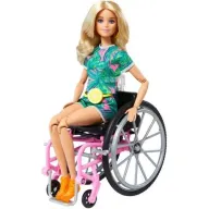 ברבי בלונדינית עם כסא גלגלים - סדרת פאשניסטה מבית Mattel