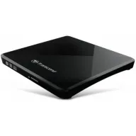 צורב חיצוני Transcend Super Slim Portable DVD±RW x8 USB 2.0 TS8XDVDS-K - צבע שחור