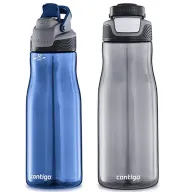 מציאון ועודפים - זוג בקבוקי שתיה 946 מ&apos;&apos;ל Contigo Autoseal - צבע אפור + כחול