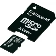 כרטיס זכרון Transcend Premium Micro SDHC UHS-I TS16GUSDU1 - נפח 16GB