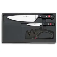 מציאון ועודפים - סט סכינים 20+10 ס&apos;&apos;מ ומשחיז Wusthof Classic 9608-5