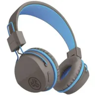 אוזניות קשת Over-Ear אלחוטיות מתקפלות לילדים JLab JBuddies - צבע כחול/אפור