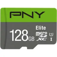 מציאון ועודפים - כרטיס זיכרון עם מתאם PNY Elite Micro SDXC 128GB Class-10 UHS-1 U1 P-SDU128V11100EL-GE