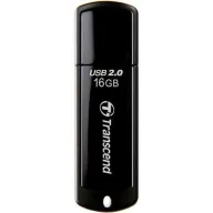 זיכרון נייד Transcend JetFlash 350 USB 2.0  - דגם TS16GJF350 - נפח 16GB - צבע שחור