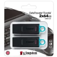 מארז 2 זכרונות ניידים Kingston DataTraveler Exodia 64GB USB3.2