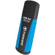 זיכרון נייד Transcend JetFlash 810 Rugged USB 3.1 - דגם TS32GJF810 - נפח 32GB - צבע שחור / תכלת