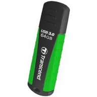 זיכרון נייד Transcend JetFlash 810 Rugged USB 3.1 - דגם TS64GJF810 - נפח 64GB - צבע שחור / ירוק