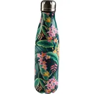 בקבוק תרמי מנירוסטה 750 מ''ל מבית Arcosteel - ירוק פרחוני