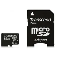 כרטיס זכרון Transcend Premium Micro SDXC UHS-I TS64GUSDU1 - נפח 64GB