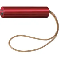 סוללת גיבוי 3000mAh חיבור Lexon Power Bank Fine Tube USB-C/A - צבע אדום