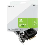 כרטיס מסך PNY GT 730 Single Fan Low Profile 2GB GDDR3 VGA DVI HDMI