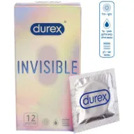 מארז קונדומים Durex Invisible - סך הכל 12 יחידות