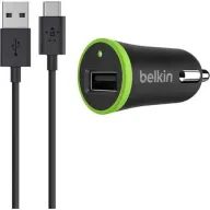 מטען אוניברסלי לרכב Belkin USB Type-C עם כבל USB-C ל- USB-A