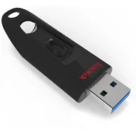 זיכרון נייד SanDisk Cruzer Ultra USB 3.0 - דגם SDCZ48-064G-U46 - נפח 64GB - צבע שחור