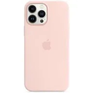 מציאון ועודפים - כיסוי סיליקון מקורי ל-Apple iPhone 13 Pro Max עם חיבור MagSafe - צבע Chalk Pink