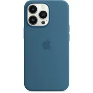 מציאון ועודפים - כיסוי סיליקון מקורי ל- Apple iPhone 13 Pro עם חיבור MagSafe - צבע Blue Jay 