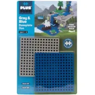 זוג בסיסי משחק Plus Plus - צבע כחול/אפור