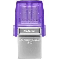 זכרון נייד Kingston DataTraveler microDuo 3C 64GB Dual USB-A and USB-C 3.2