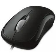 עכבר ארגונומי Microsoft Basic Optical USB Mouse - דגם P58-00057 (אריזת Retail) - צבע שחור