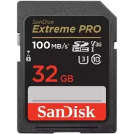 כרטיס זיכרון SanDisk Extreme PRO SDHC UHS-I U3 V30 - דגם SDSDXXO-032G-GN4IN - נפח 32GB 