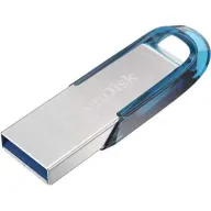 זיכרון נייד SanDisk Ultra Flair USB 3.0 - דגם SDCZ73-064G-G46B - נפח 64GB - צבע Tropical Blue