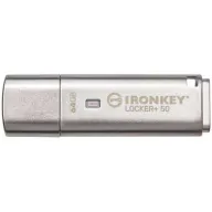זכרון נייד Kingston IronKey Locker+ 50 XTS-AES 64GB Encrypted USB 3.2