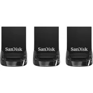 סט 3 יחידות זיכרון נייד SanDisk Ultra Fit USB 3.1 - דגם SDCZ430-032G-G46T - נפח 32GB