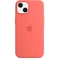 מציאון ועודפים - כיסוי סיליקון מקורי ל- Apple iPhone 13 עם חיבור MagSafe - צבע Pink Pomelo
