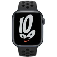 מציאון ועודפים - שעון חכם Apple Watch Nike 45mm Series 7 GPS  צבע שעון Midnight Aluminum Case צבע רצועה Anthracite/Black Nike Sport Band