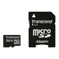 מציאון ועודפים - כרטיס זכרון Transcend Premium Micro SDHC TS8GUSDHC10 - נפח 8GB