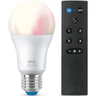 מארז נורת LED חכמה + שלט רחוק Wiz Wifi+BLU+RGB 100W 8W A60 E27 גוון אור מתכוונן 2200K-6500K