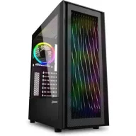 מארז מחשב ללא ספק Sharkoon RGB Wave Tempered Glass - צבע שחור