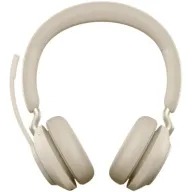 מציאון ועודפים - אוזניות Bluetooth אלחוטיות Jabra Evolve2 65 USB-C MS Teams Stereo On-Ear - צבע בז&apos;