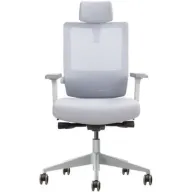 כסא מנהלים פרימיום ארגונומי מתכוונן דגם NOAM מבית ERGOTOP - צבע אפור