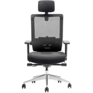 כסא מנהלים פרימיום ארגונומי מתכוונן דגם NOAM מבית ERGOTOP - צבע שחור