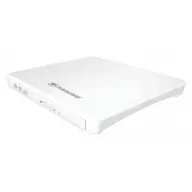 צורב חיצוני Transcend Super Slim Portable DVD±RW x8 USB 2.0 TS8XDVDS-W - צבע לבן