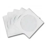 מעטפות לדיסקים 100 יחידות מנייר לבן Silver Line CD / DVD