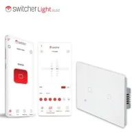 מתג חכם ל-2 תאורות Switcher Light SL02 - מתאים לקופסה גוויס 3 מקום