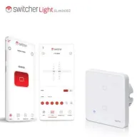 מתג חכם ל-2 תאורות Switcher Light SLmi02 - מתאים לקופסה עגולה 55 מ''מ