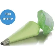 ‫גליל שקיות זילוף 100 יח' חד פעמיות 40 ס''מ מבית Martellato - צבע ירוק 
